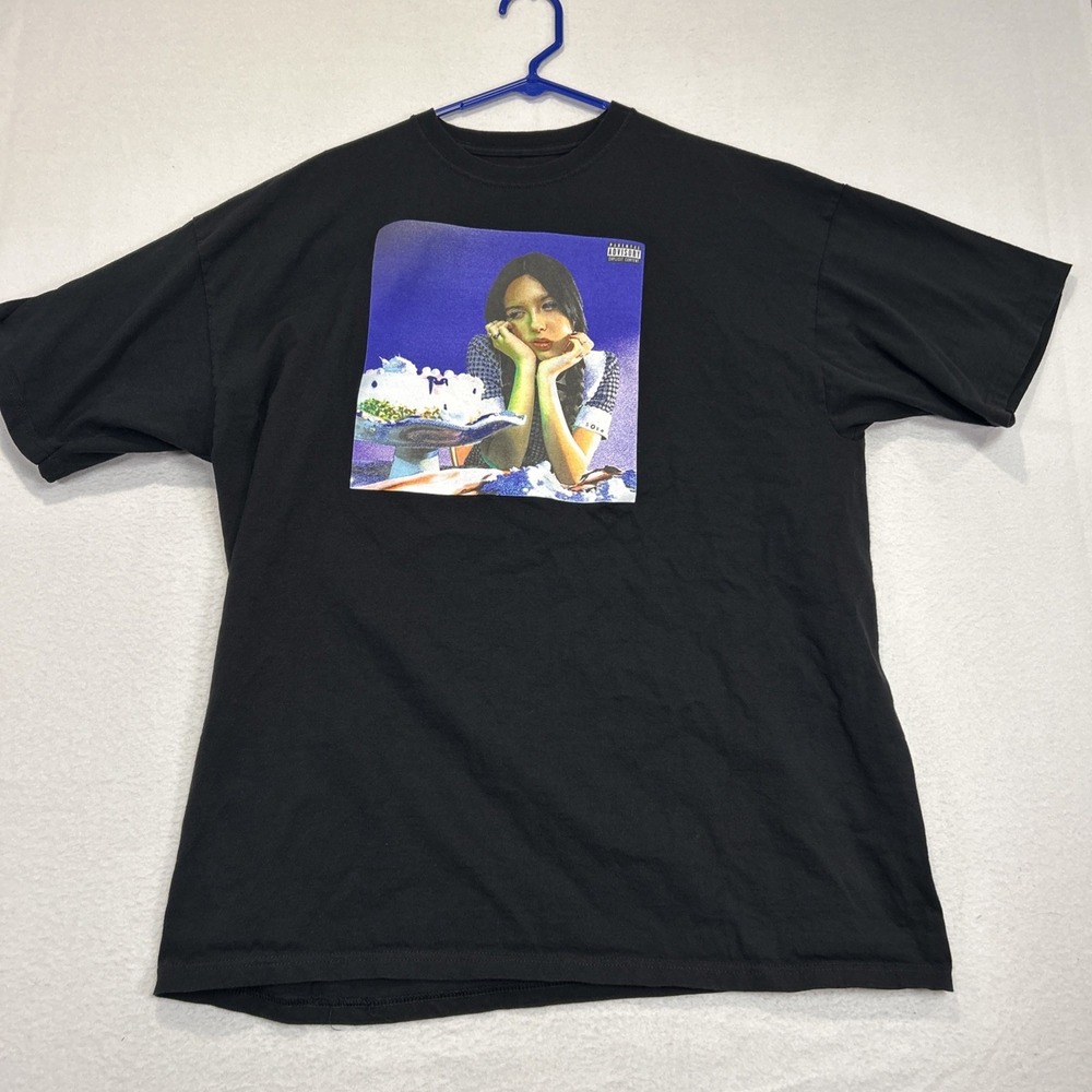 Olivia Rodrigo Shirt XXL 2XL Sour Black Official Unisex Band Album 100% Cotton